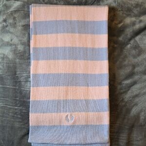 Fred Perry Striped Pink and Lavender Scarf